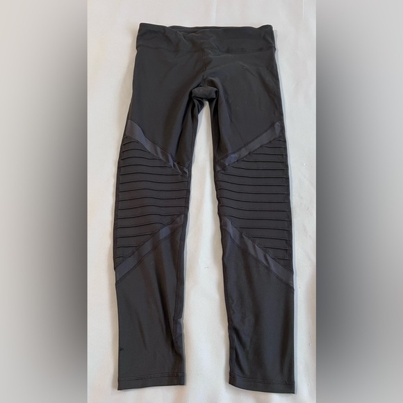 Mono B Womens Legging Size Large Wide Waist Ankle‎ charcoal gray - Picture 1 of 8